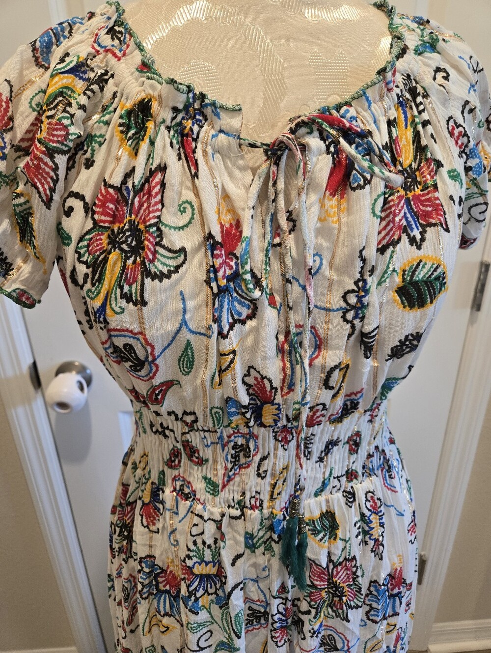Me 2 Magic NWT Bohemian Dress With Floral Print, Size M - Picture 6 of 14